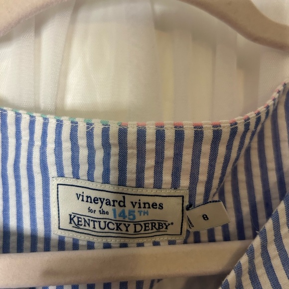 Vineyard Vines 145th Kentucky Derby Striped Dress Size 8 - Picture 3 of 9
